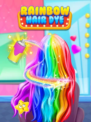 Hair Dye - Rainbow Fashion Art Screenshot 0