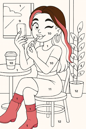 Jogo de pintar Emilly Vick Screenshot 2