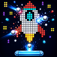 Brick Breaker : Pixel Blitz
