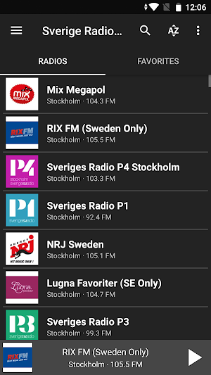 Sverige Radio FM (Sweden) Screenshot 3