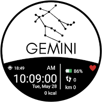 Gemini Zodiac Sign Watch Face