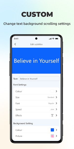 Text and Images Jumping Screen Screenshot 3