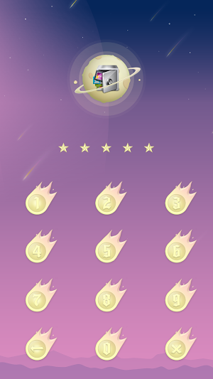 AppLock Theme Shooting Star Screenshot 1