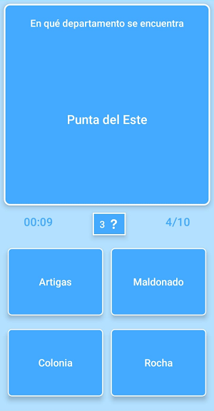 Mapa de Uruguay - Quiz Screenshot 1