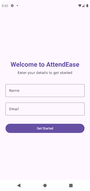 AttendEase Screenshot 1