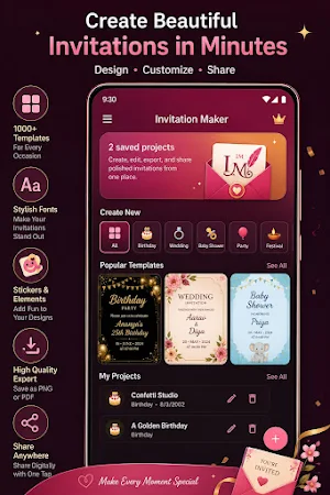 Invitation Maker Screenshot 1