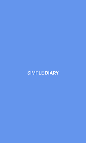 SIMPLE DIARY Screenshot 0