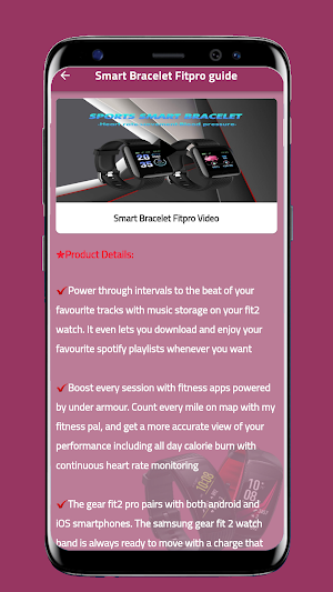 Smart Bracelet Fitpro Guide Screenshot 3