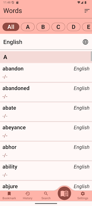 Lotha-English Dictionary Screenshot 2