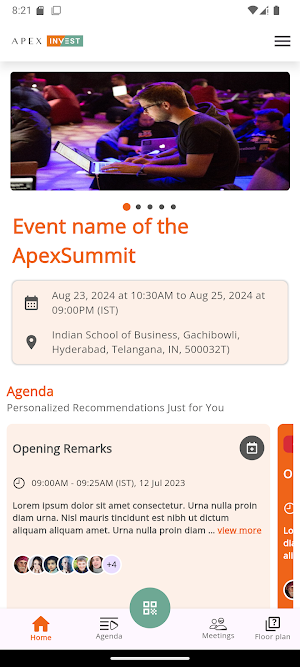 Apex Group Events Screenshot 2