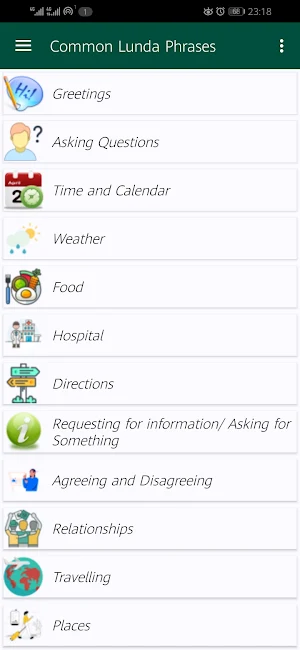Common Lunda Phrases Screenshot 0