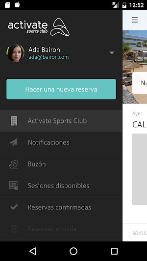 Activate Sports Club Screenshot 2