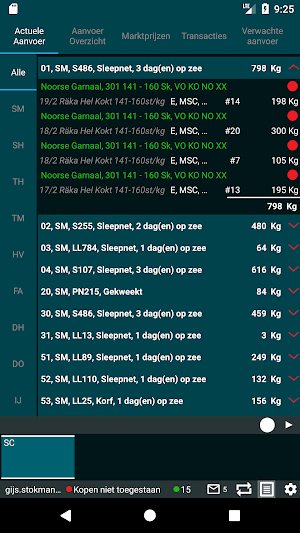 Pefa Auction Clock Screenshot 2