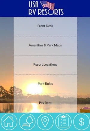 USA RV Resorts App Screenshot 1