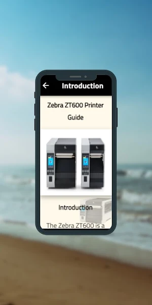 Zebra ZT600 Printer Guide Screenshot 1
