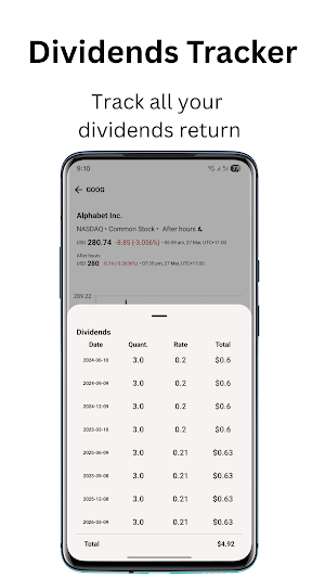 Stocks View Portfolio tracker Screenshot 1