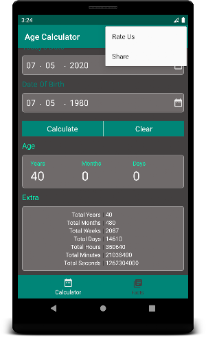 Age Calculator Screenshot 1