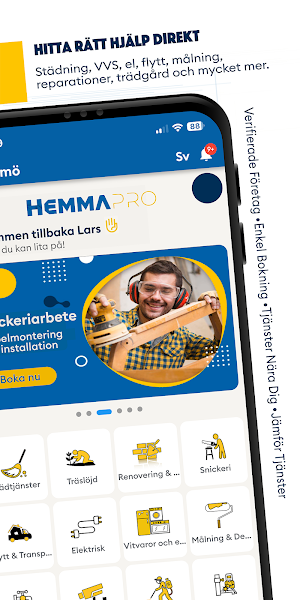 HemmaPro: Hitta Hantverkare Screenshot 1