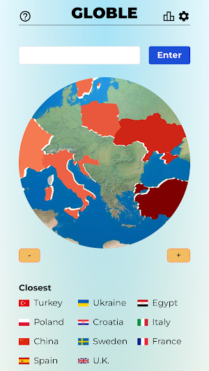 Globle - Guess the Country Screenshot 1