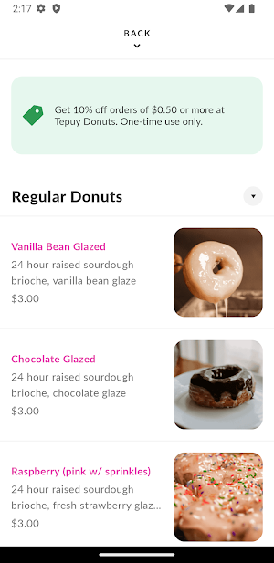 TEPUY Donuts Screenshot 2