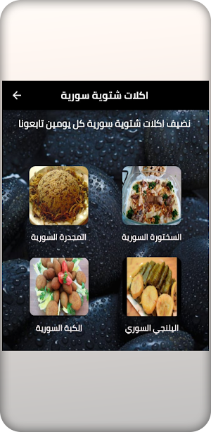 اكلات شتوية سورية Screenshot 1