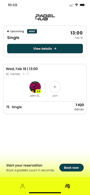 PadelHub Screenshot 2