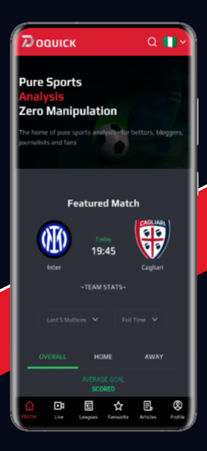 DoQuickLivescore: Live scores Screenshot 1