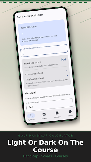 Golf Handicap Calculator Screenshot 2