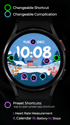 TVV Winter Watch Face Screenshot 3