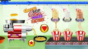 Cheese Popcorn Maker Factory Screenshot 0