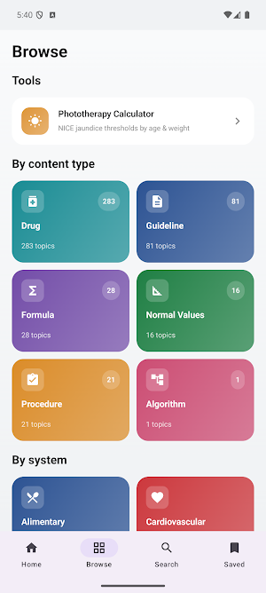 Neonatal Guidelines Screenshot 1