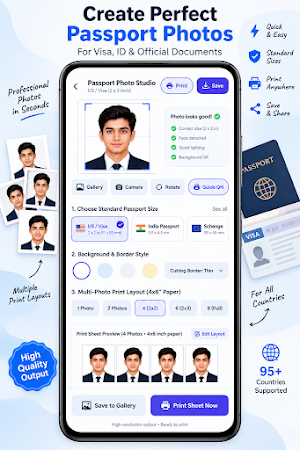 ID & Passport Photo Maker Screenshot 1