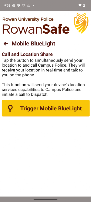 RowanSafe Screenshot 2