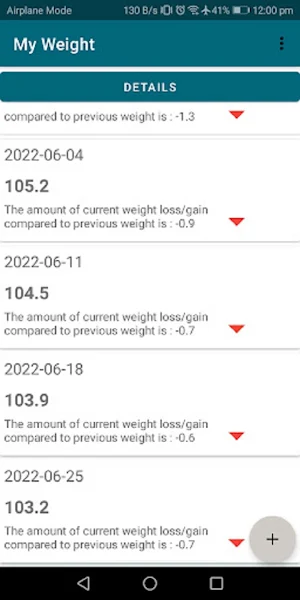 My weight Screenshot 0