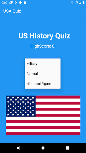 USA History Quiz Screenshot 1