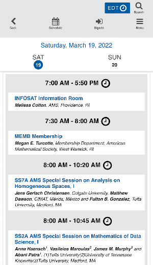 AMS Spring Eastern 2022 Screenshot 3