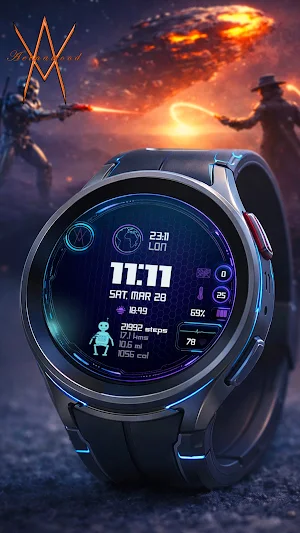 Animated Sci-Fi Tech Dashboard Screenshot 0