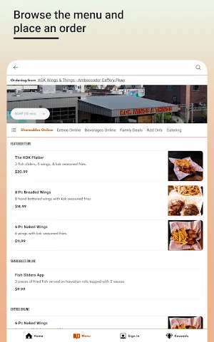 KOK Wings & Things Screenshot 1