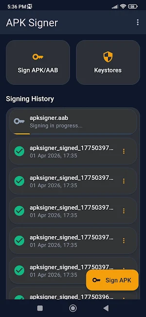 ApkSigner Screenshot 1