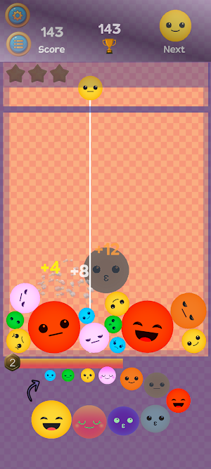 Smile Boom Merge Emoji Puzzle Screenshot 3
