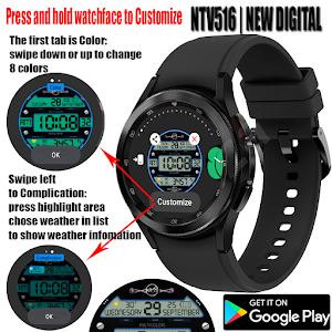 NTV516 - N Digital watch face Screenshot 1