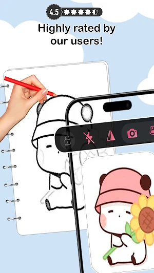 ARDraw - Kawaii Trace & Sketch Screenshot 0