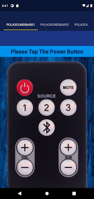 Polk Soundbar Remote Screenshot 1