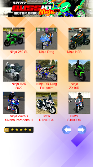 Mod Bussid Motor Drag Ninja RR Screenshot 2