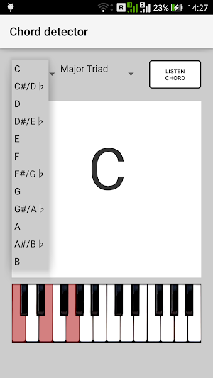 Chord detector Screenshot 1