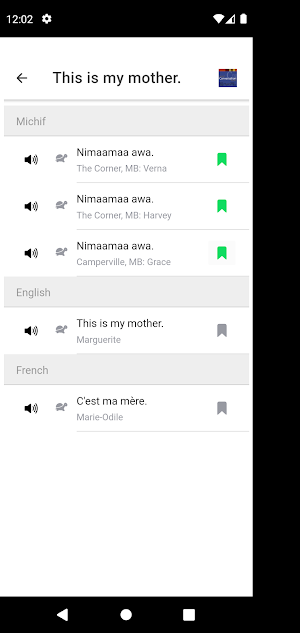 Michif Conversation Screenshot 3