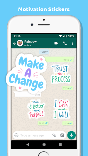 Motivational Word Stickers Screenshot 0