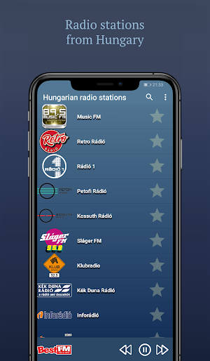 Hungarian radio stations - Magyar rádióállomások Screenshot 0