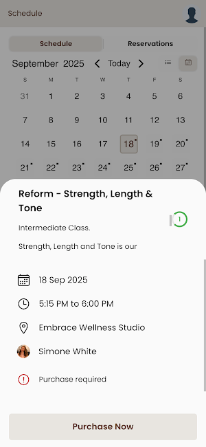 Embrace Wellness Studio Screenshot 1