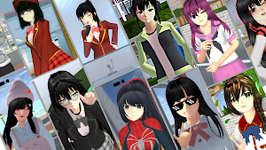 Sakura School Wallpaper Girls Screenshot 0